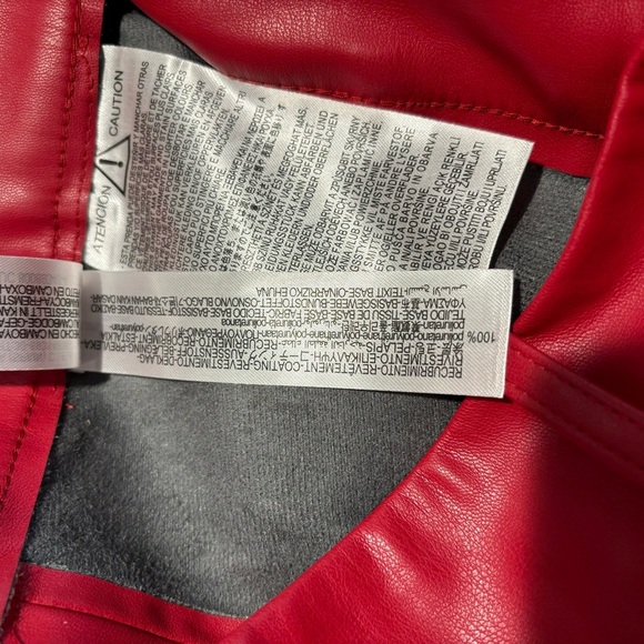 ZARA Sz M Vegan Leather High Rise Zipper at Ankle Unlined Trousers Leggings NEW - Picture 14 of 15